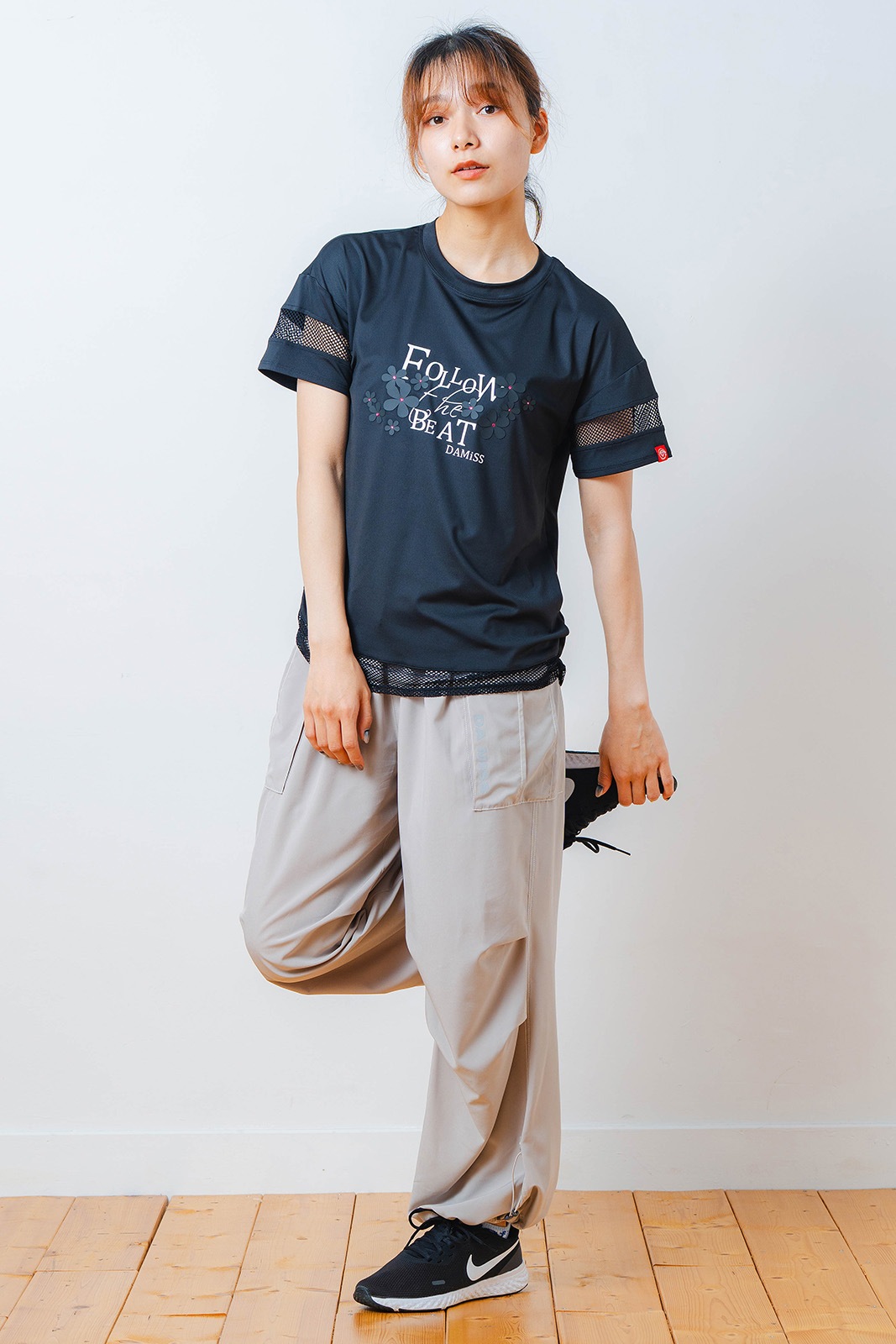 Airyワイドカーゴパンツ ベージュ 1532-1434