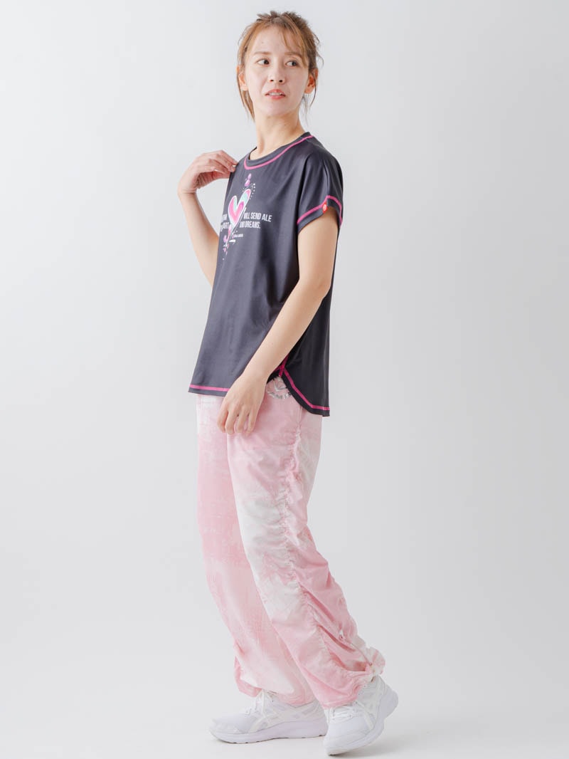 ペイントハートTシャツ  ブラック  1634-1466