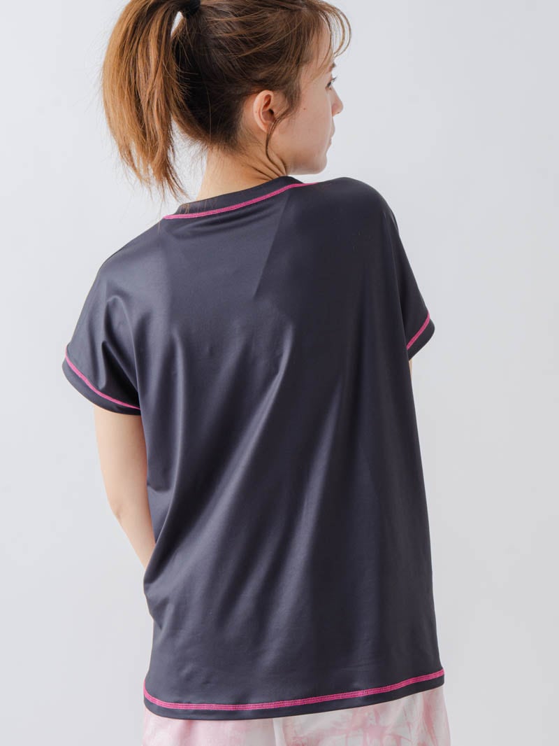 ペイントハートTシャツ  ブラック  1634-1466