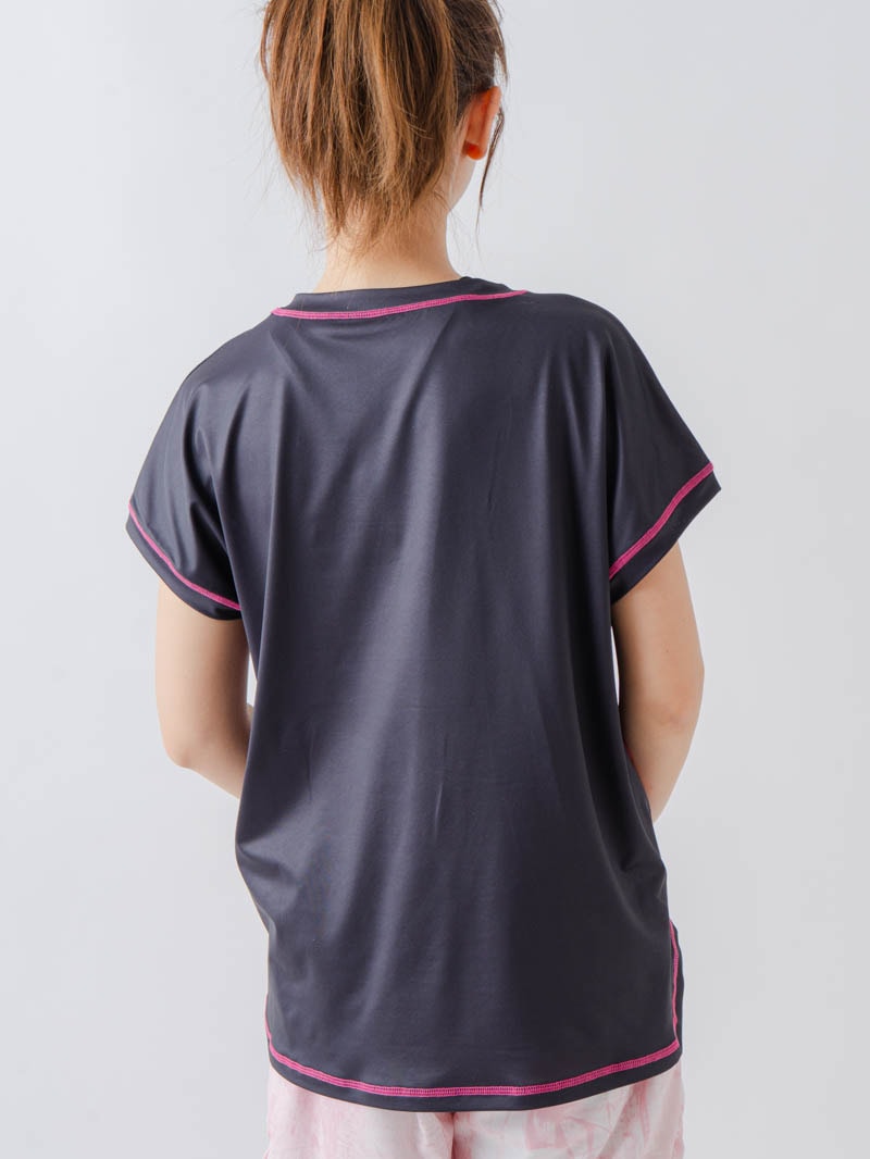 ペイントハートTシャツ  ブラック  1634-1466