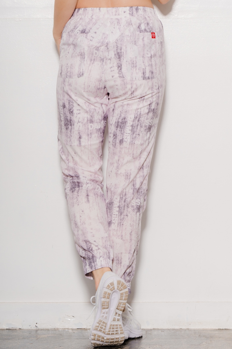 シャドープリントジョガーパンツ ピンク 1432-1420