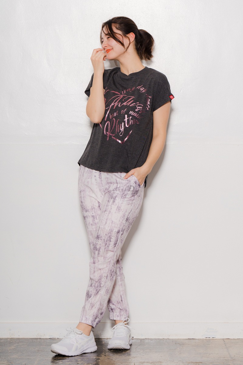 シャドープリントジョガーパンツ ピンク 1432-1420