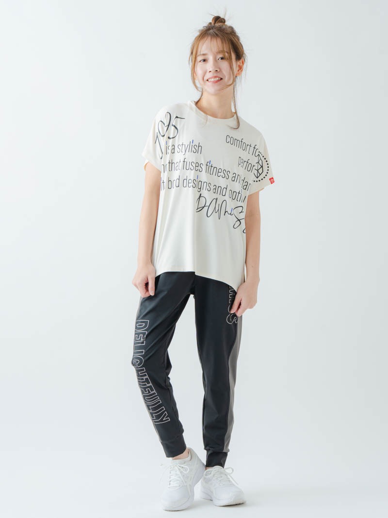 バックフレアヘムTシャツ  アイボリー  1634-1467