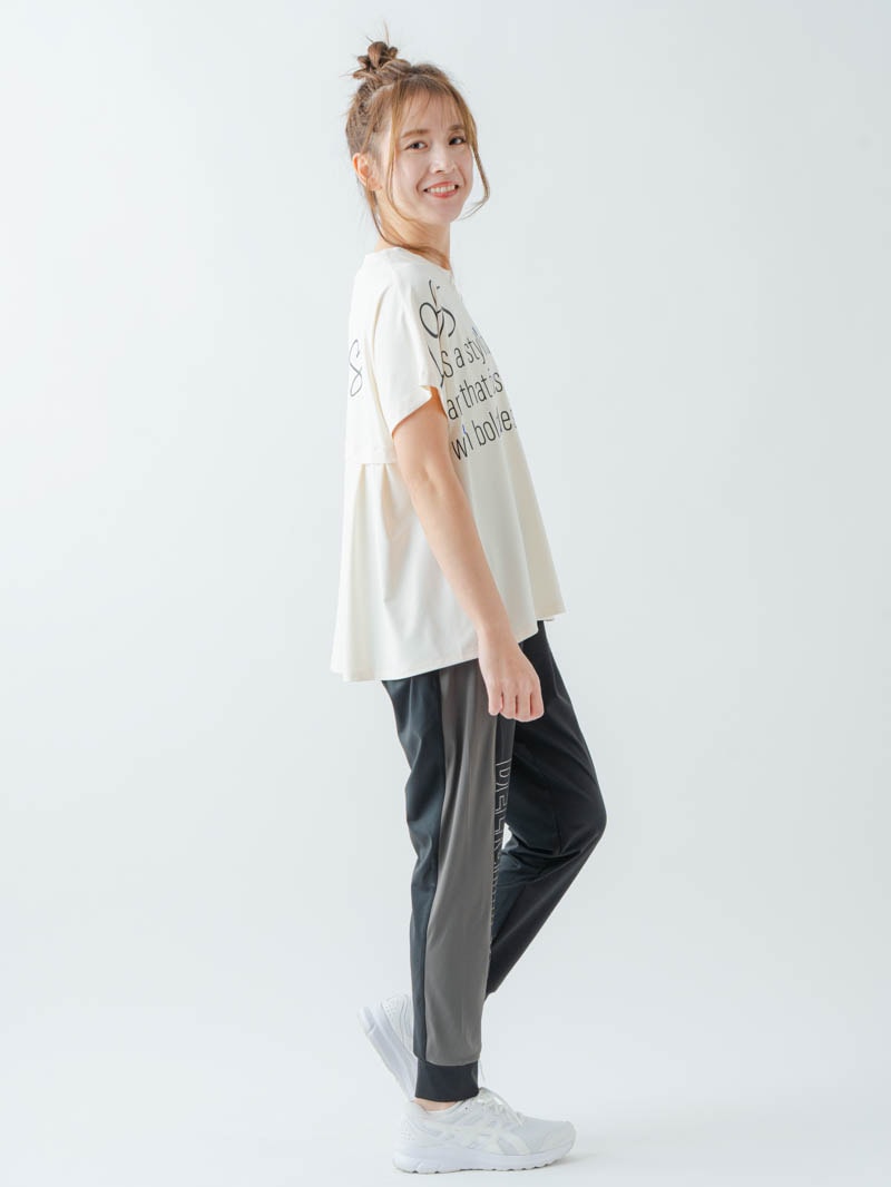 バックフレアヘムTシャツ  アイボリー  1634-1467