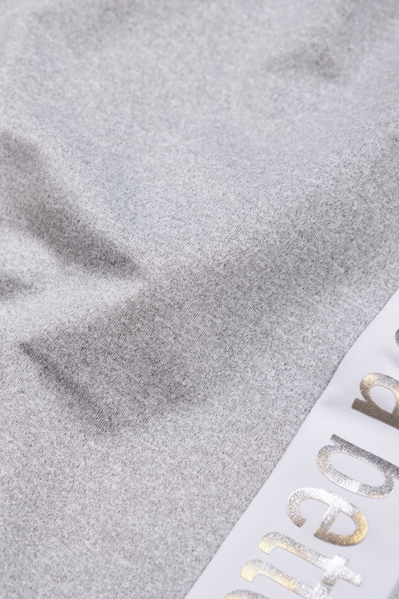 サイドロゴタックパンツ　杢ブラック　1432-1421