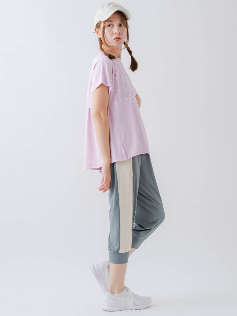 バックフレアヘムTシャツ  ピンク  1634-1467