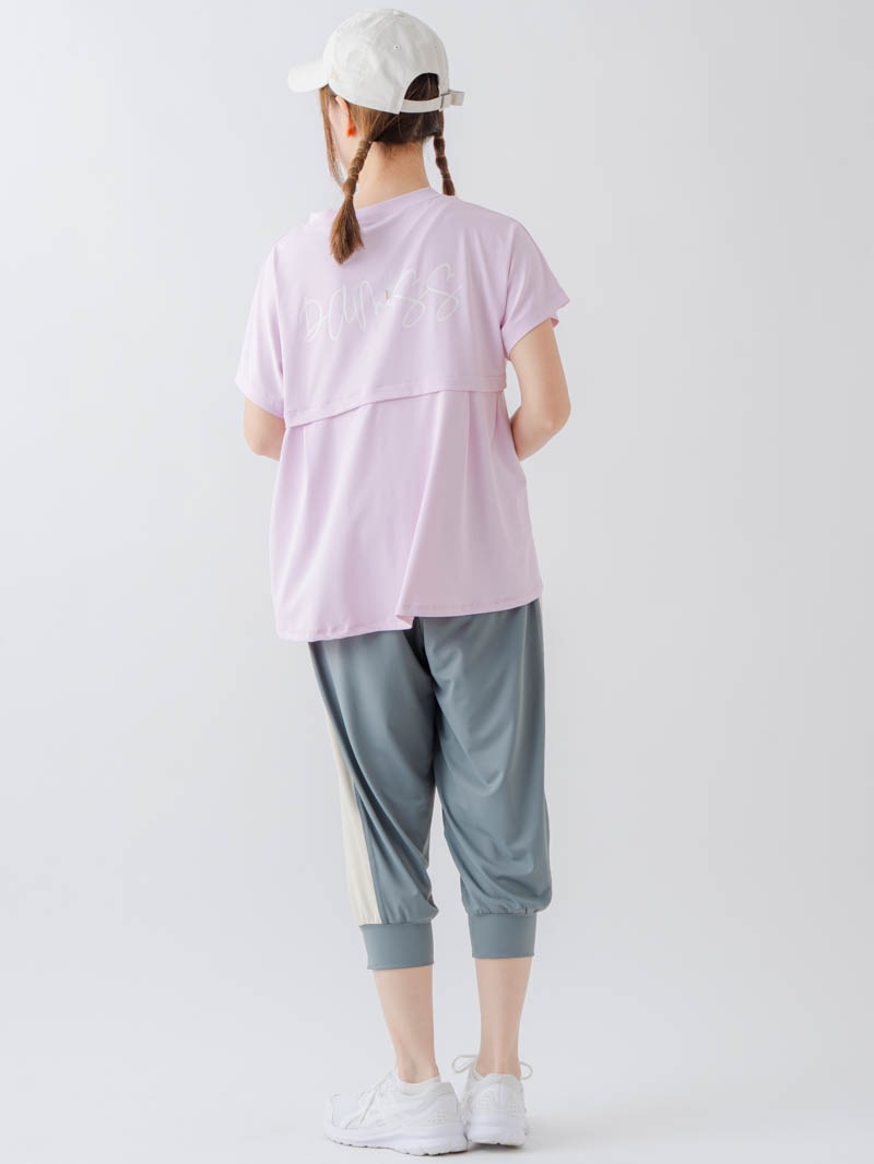 バックフレアヘムTシャツ  ピンク  1634-1467