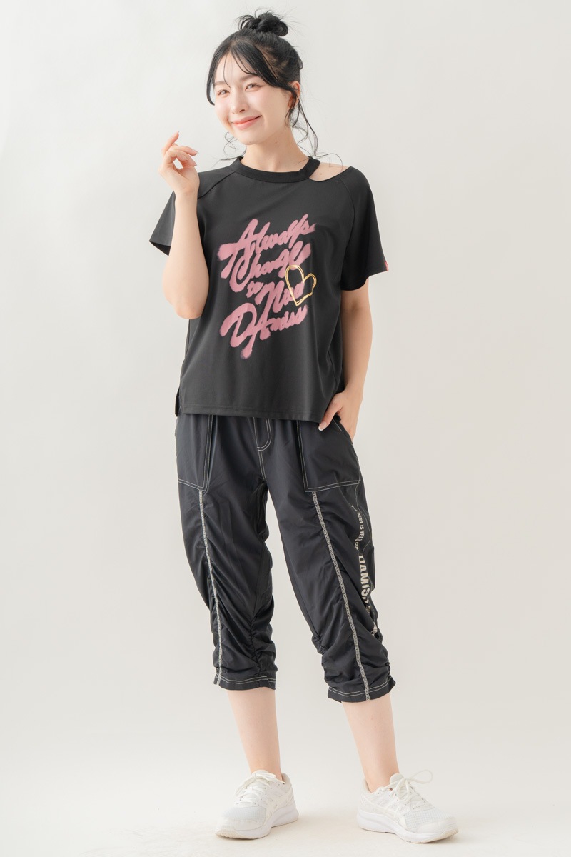 【先行割10％OFF】　AIRYパッカリングカプリパンツ ブラック 1631-1641【8/17まで】