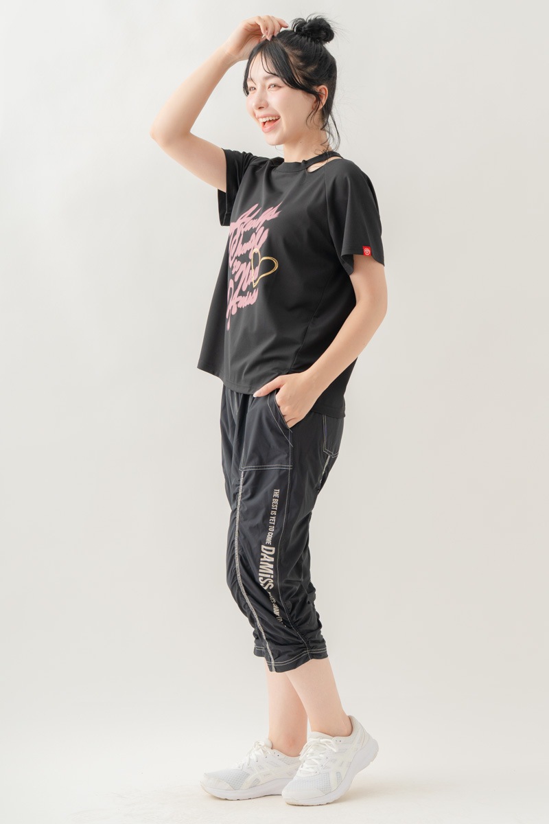 【先行割10％OFF】　AIRYパッカリングカプリパンツ ブラック 1631-1641【8/17まで】