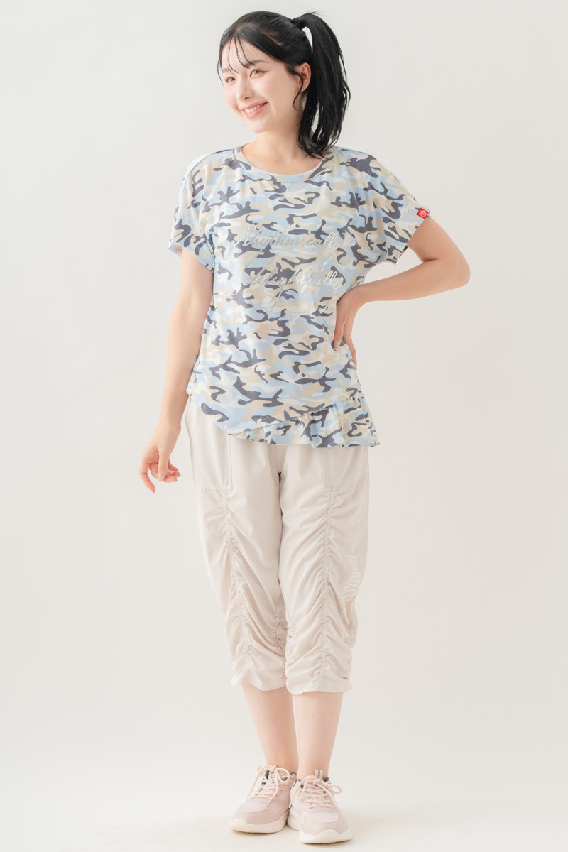 【先行割10％OFF】　AIRYパッカリングカプリパンツ アイボリー 1631-1641【8/17まで】