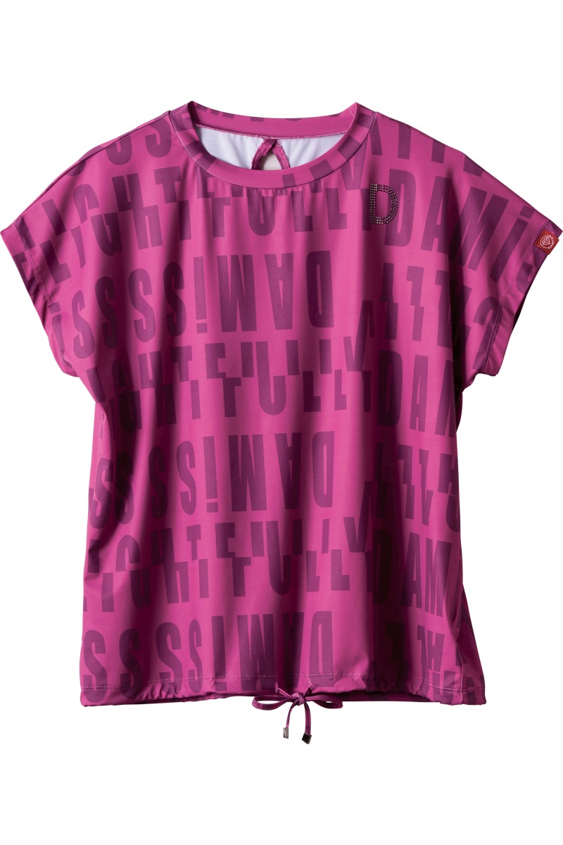 ロゴパターンドローコードＴシャツ  イエロー　1534-1426