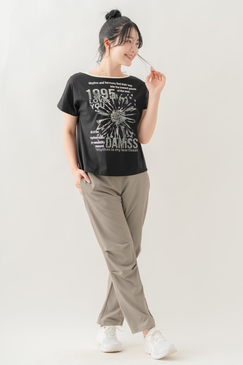 【先行割10％OFF】　グランジブロッサムＴシャツ  ブラック 1634-1642【8/17まで】