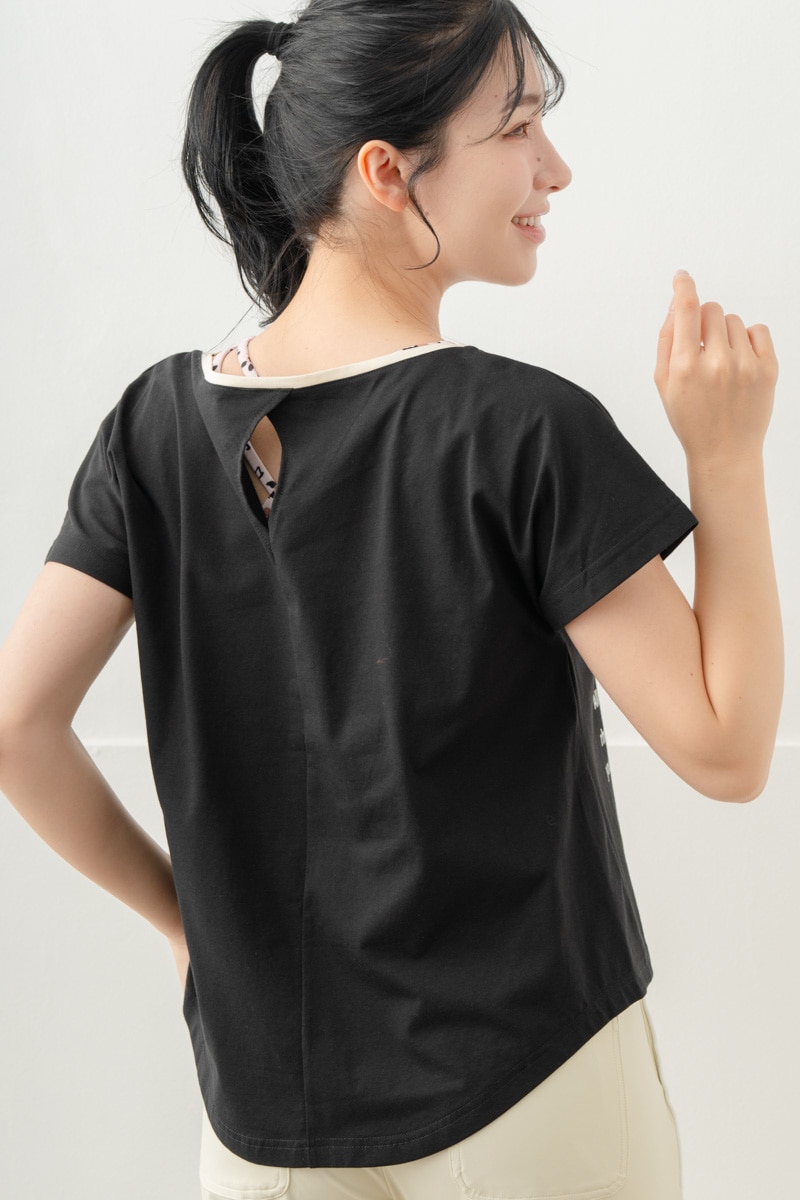 【先行割10％OFF】　グランジブロッサムＴシャツ  ブラック 1634-1642【8/17まで】