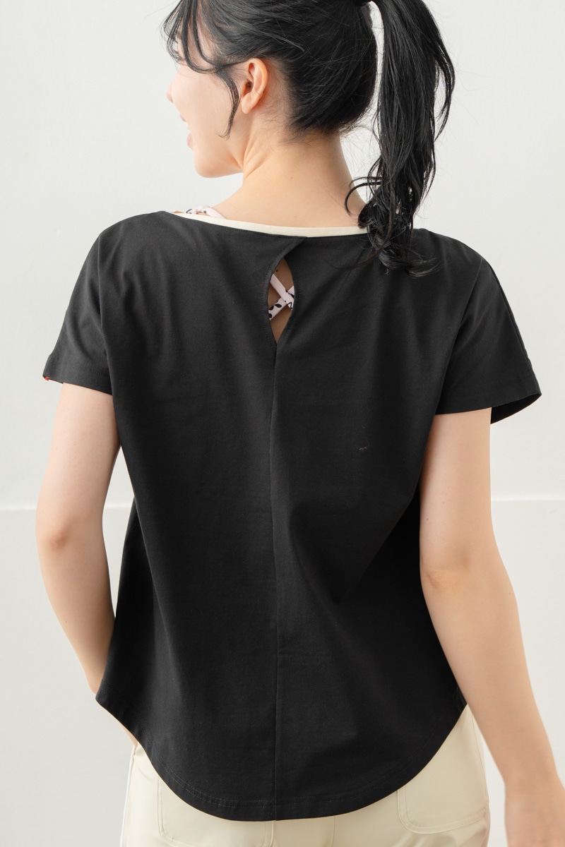 【先行割10％OFF】　グランジブロッサムＴシャツ  ブラック 1634-1642【8/17まで】
