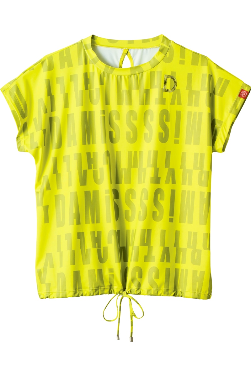 ロゴパターンドローコードTシャツ ローズ 1534-1426