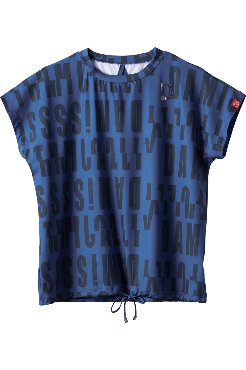 ロゴパターンドローコードTシャツ ローズ 1534-1426