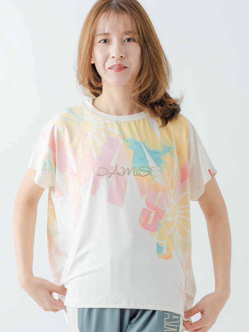 グラデーションカラーTシャツ オフホワイト 1634-1468