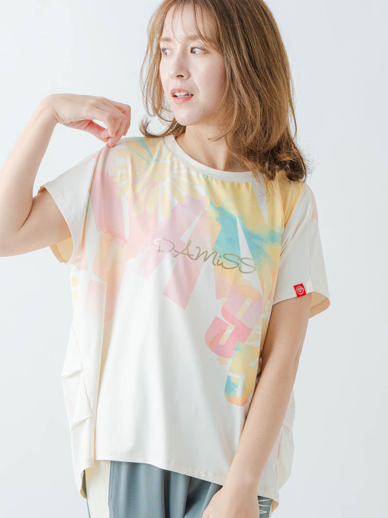 グラデーションカラーTシャツ オフホワイト 1634-1468