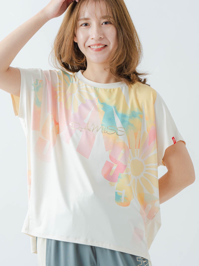 グラデーションカラーTシャツ オフホワイト 1634-1468