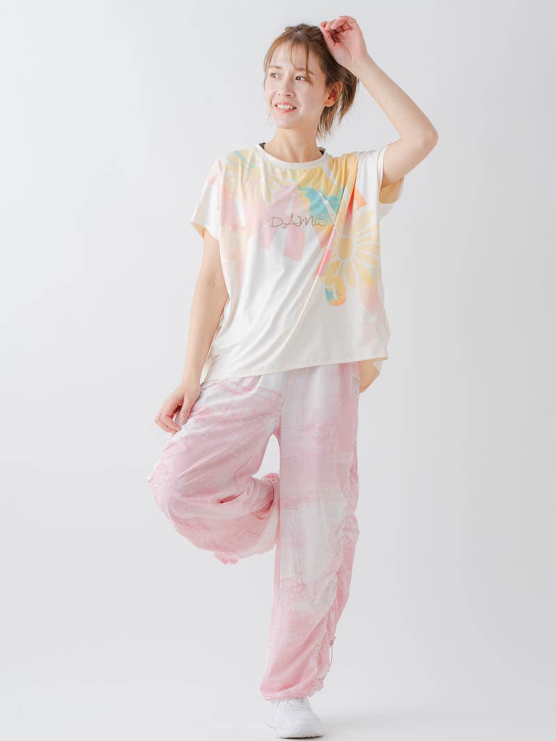 グラデーションカラーTシャツ オフホワイト 1634-1468