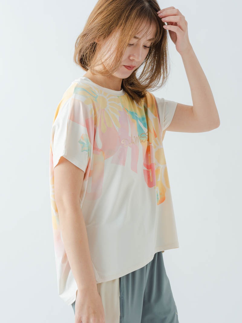 グラデーションカラーTシャツ オフホワイト 1634-1468