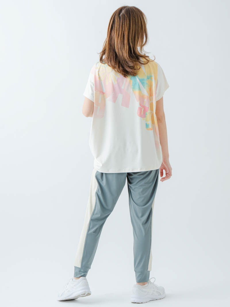 グラデーションカラーTシャツ オフホワイト 1634-1468
