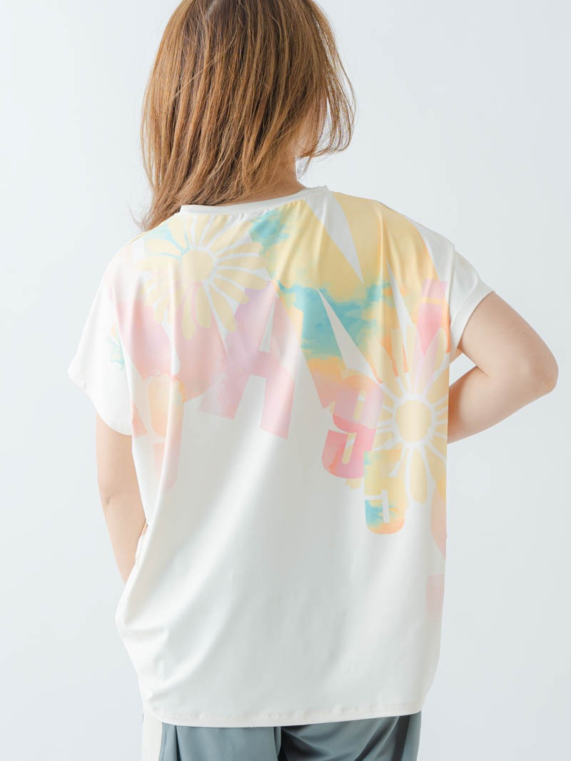 グラデーションカラーTシャツ オフホワイト 1634-1468