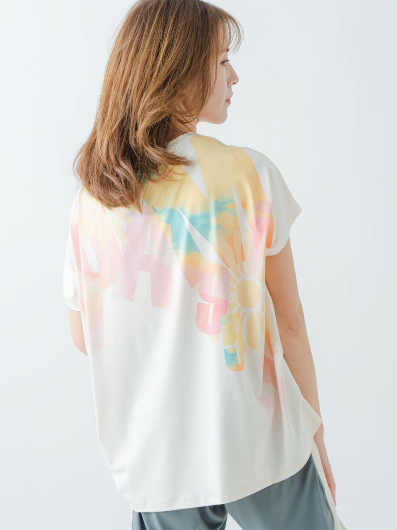グラデーションカラーTシャツ オフホワイト 1634-1468