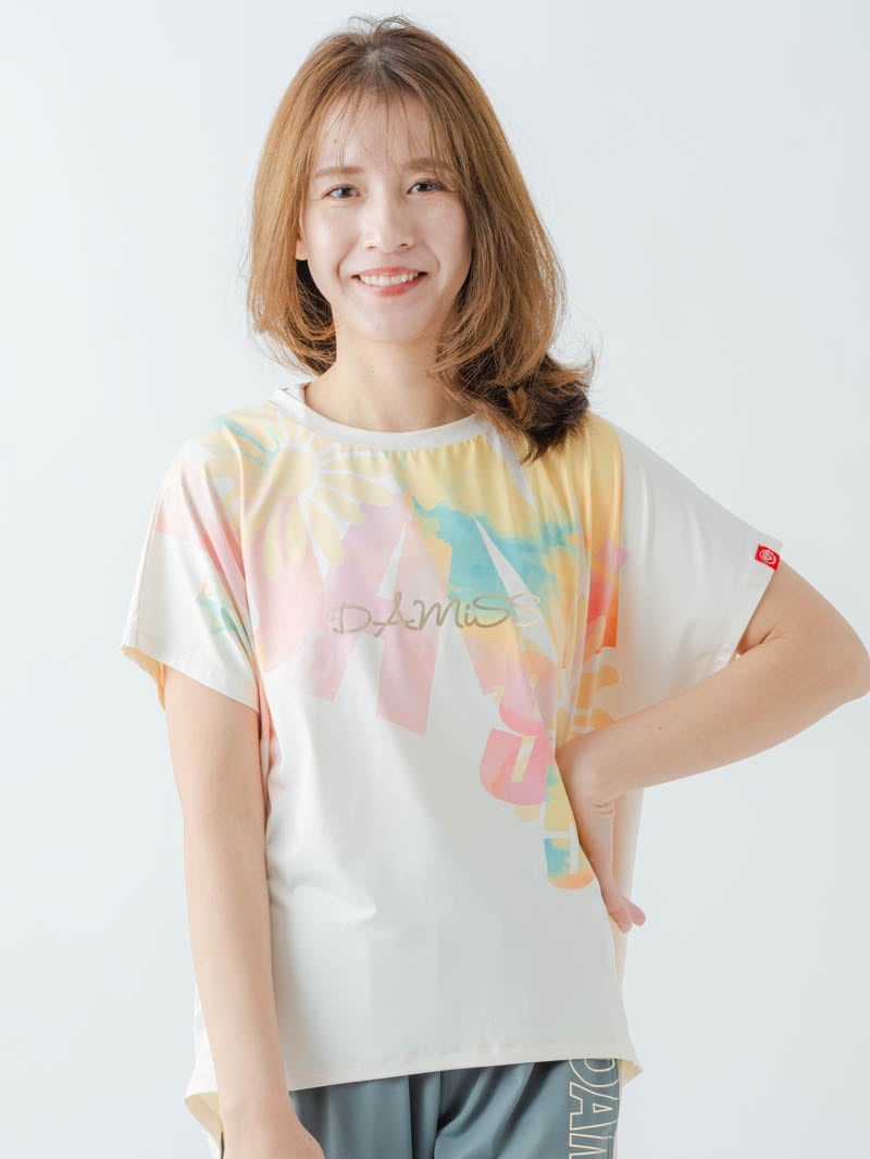 グラデーションカラーTシャツ オフホワイト 1634-1468