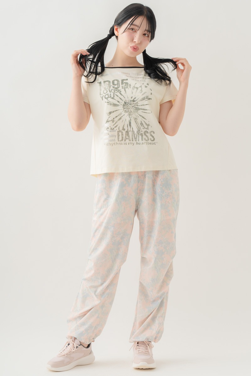 【先行割10％OFF】　グランジブロッサムＴシャツ  ホワイト 1634-1642【8/17まで】