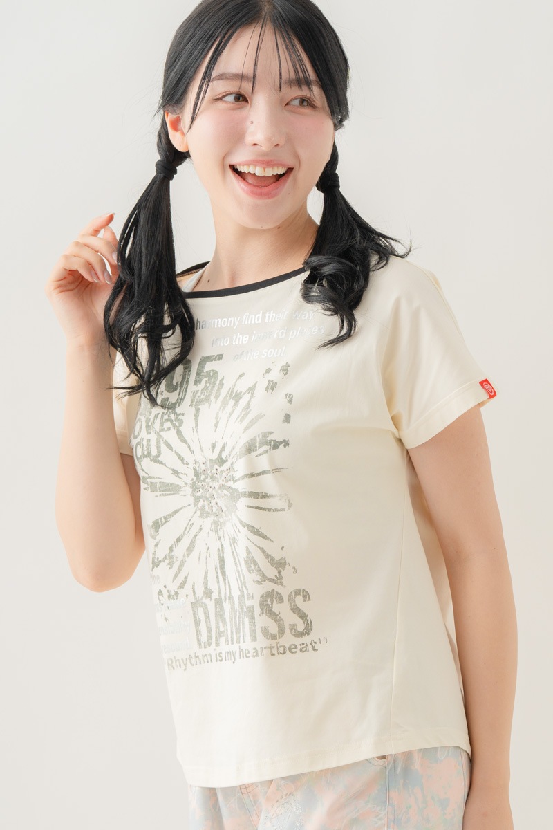 【先行割10％OFF】　グランジブロッサムＴシャツ  ホワイト 1634-1642【8/17まで】