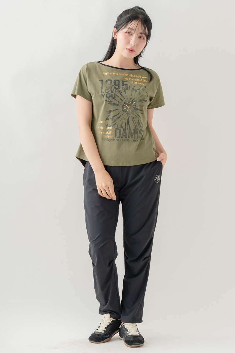 【先行割10％OFF】　グランジブロッサムＴシャツ  カーキ 1634-1642【8/17まで】