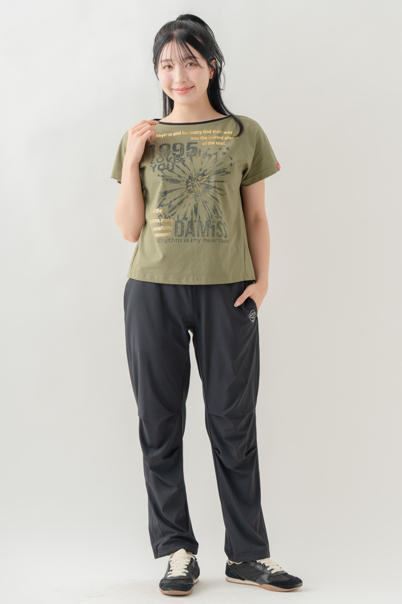 【先行割10％OFF】　グランジブロッサムＴシャツ  カーキ 1634-1642【8/17まで】