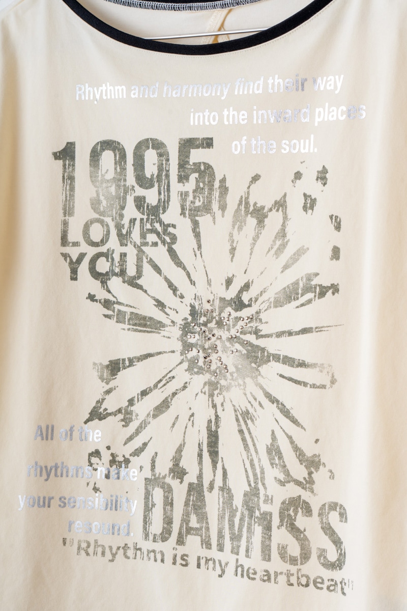 【先行割10％OFF】　グランジブロッサムＴシャツ  カーキ 1634-1642【8/17まで】