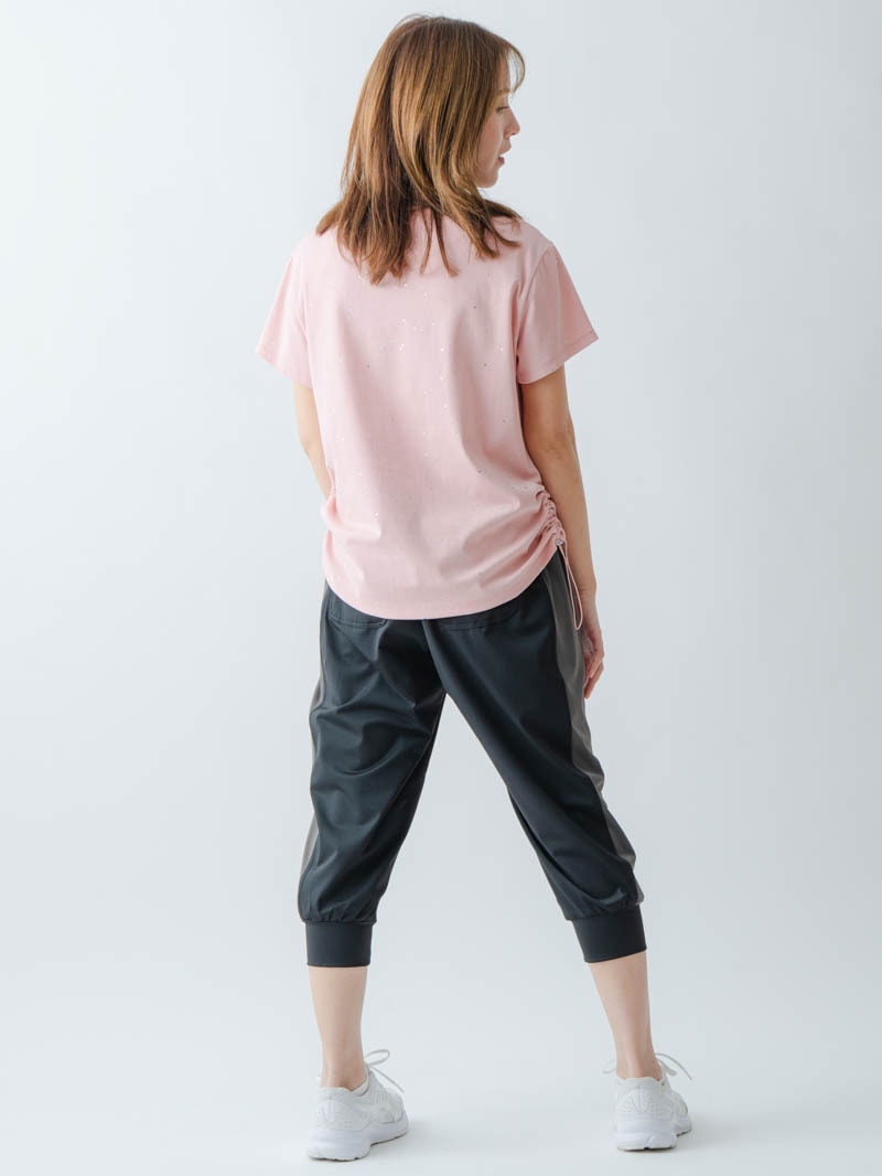 ラインロゴカプリパンツ  ブラック  1631-1471