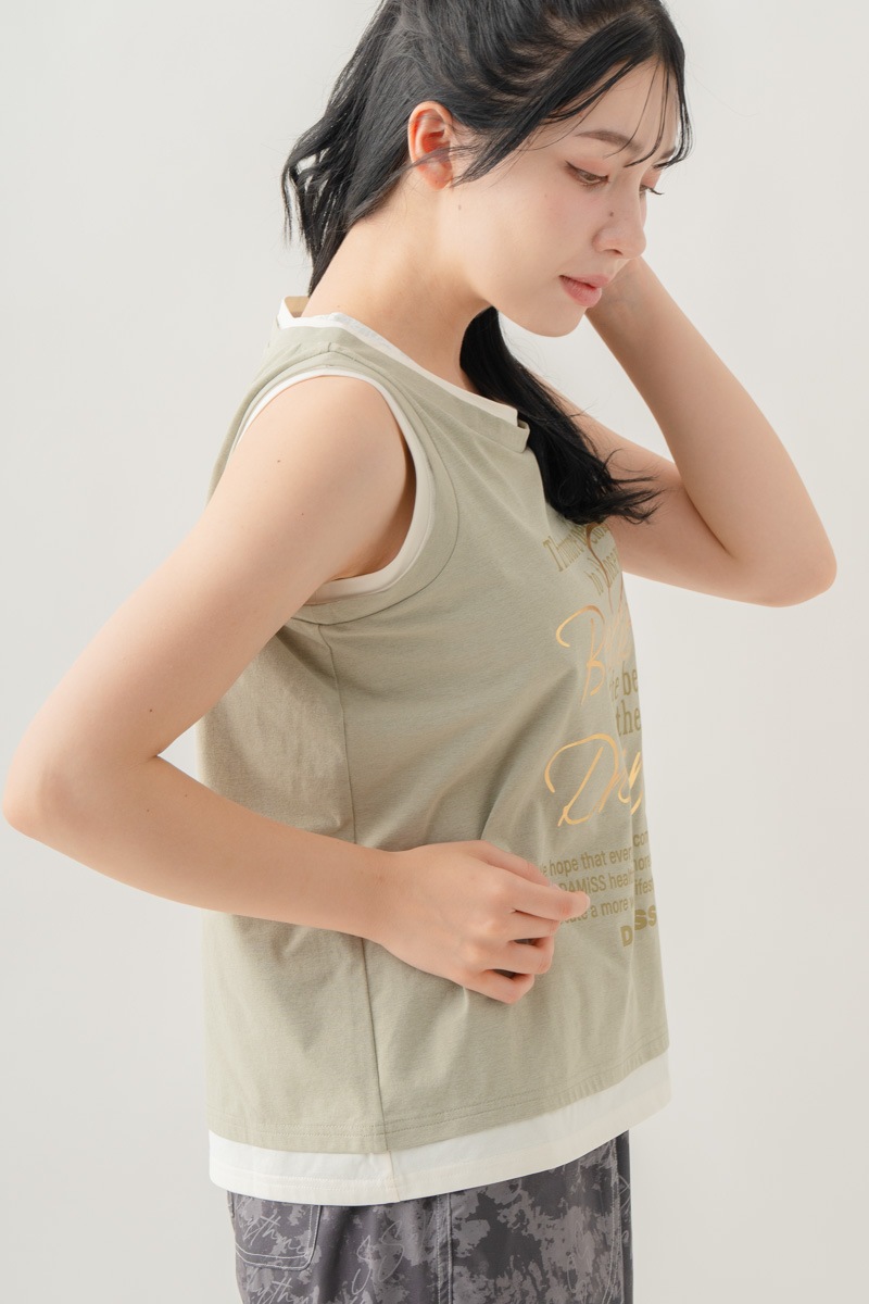 【先行割10％OFF】　レイヤードタンク ライトカーキ 1633-1643【8/17まで】