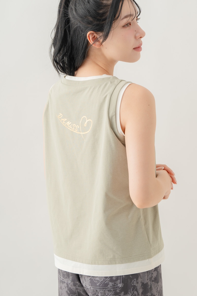 【先行割10％OFF】　レイヤードタンク ライトカーキ 1633-1643【8/17まで】