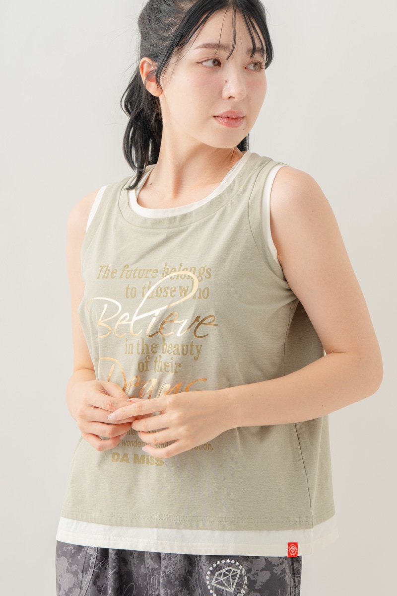 【先行割10％OFF】　レイヤードタンク ライトカーキ 1633-1643【8/17まで】