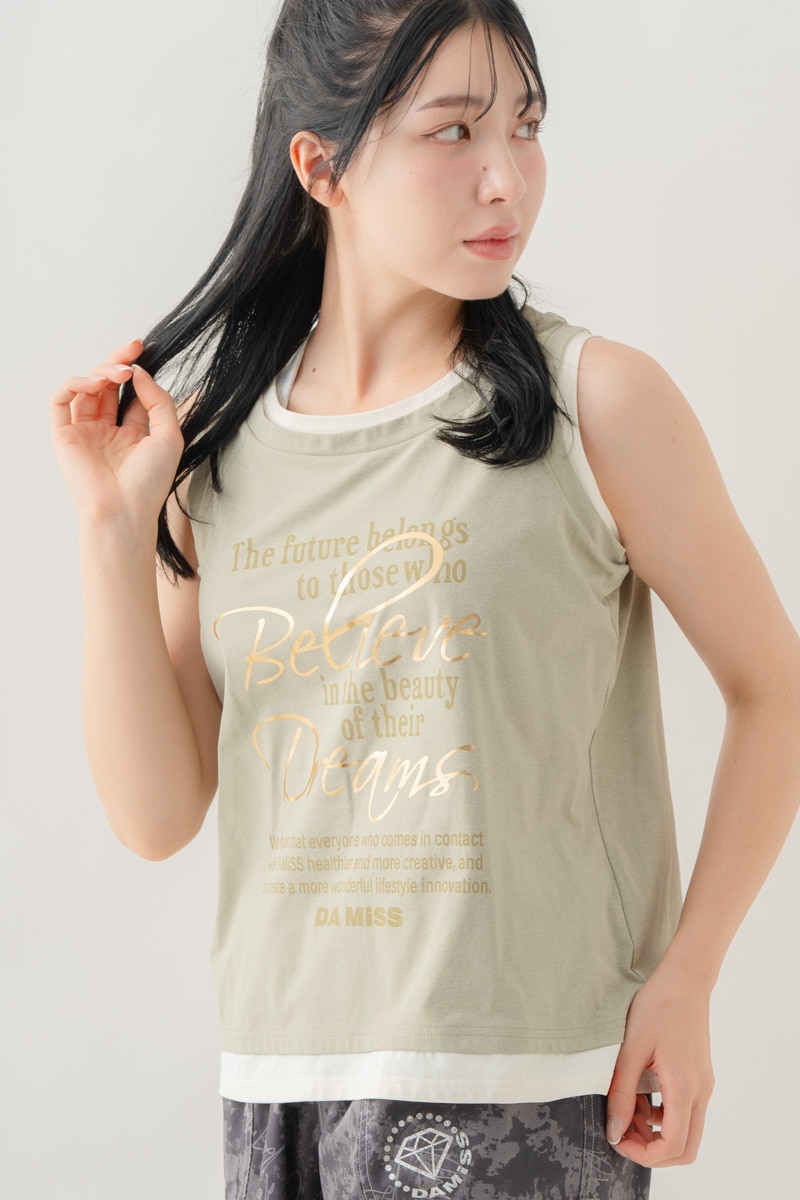 【先行割10％OFF】　レイヤードタンク ライトカーキ 1633-1643【8/17まで】
