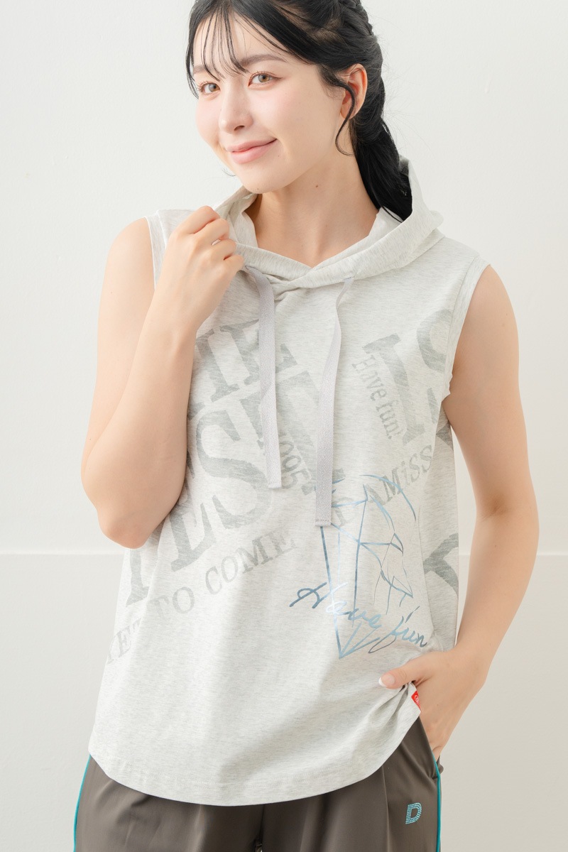 【先行割10％OFF】　フードロゴタンク 杢グレー 1633-1644【8/17まで】