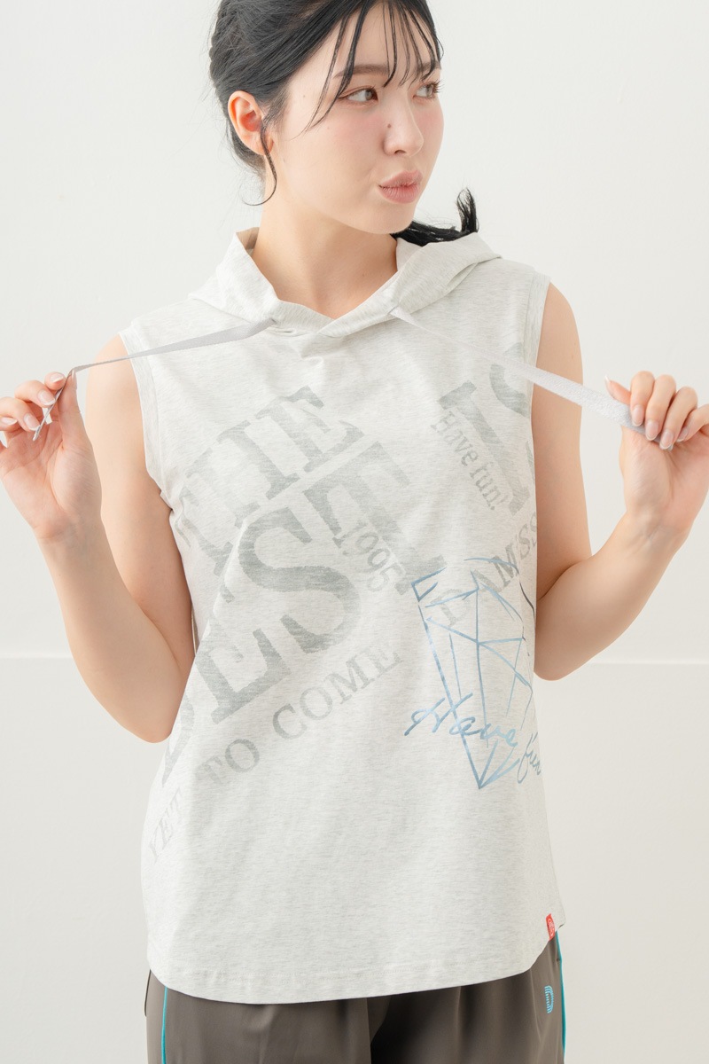 【先行割10％OFF】　フードロゴタンク 杢グレー 1633-1644【8/17まで】