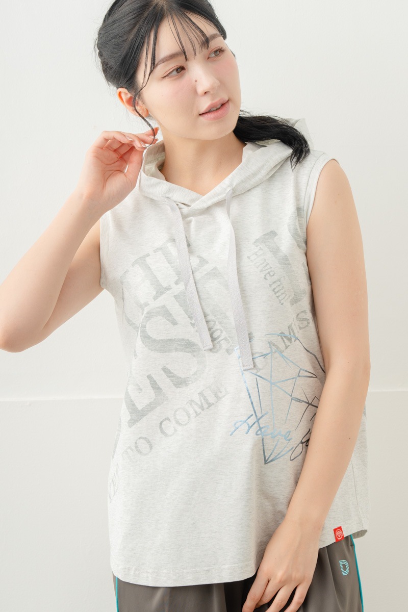 【先行割10％OFF】　フードロゴタンク 杢グレー 1633-1644【8/17まで】