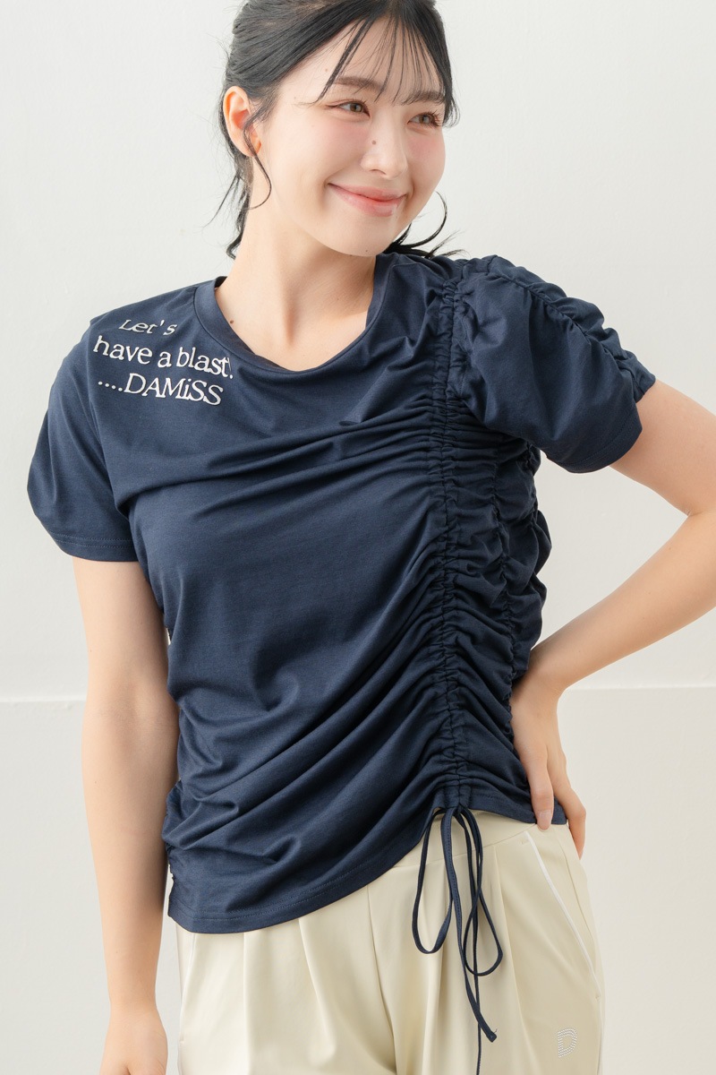 【先行割10％OFF】　シャーリングＴシャツ ネイビー 5634-1645【8/17まで】