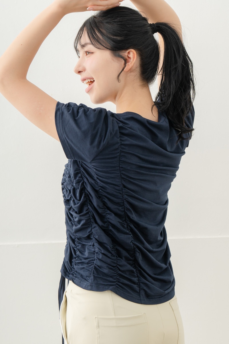 【先行割10％OFF】　シャーリングＴシャツ ネイビー 5634-1645【8/17まで】
