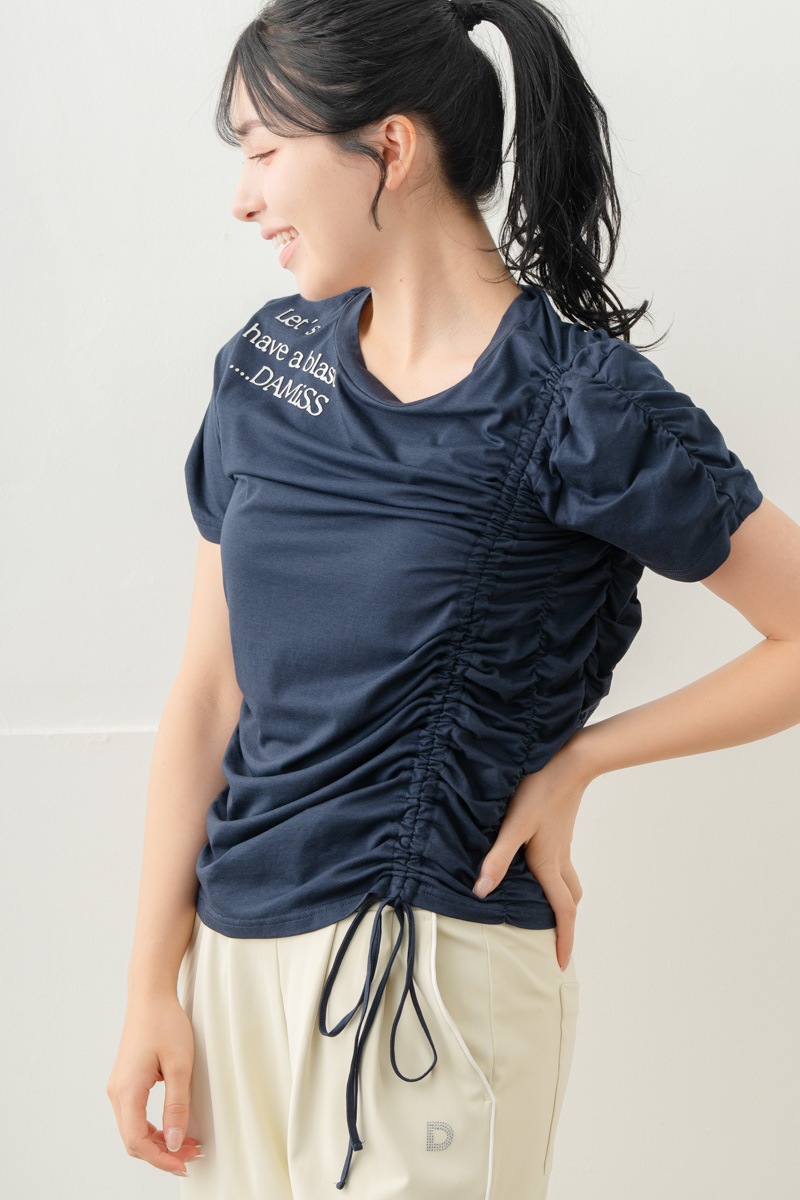 【先行割10％OFF】　シャーリングＴシャツ ネイビー 5634-1645【8/17まで】