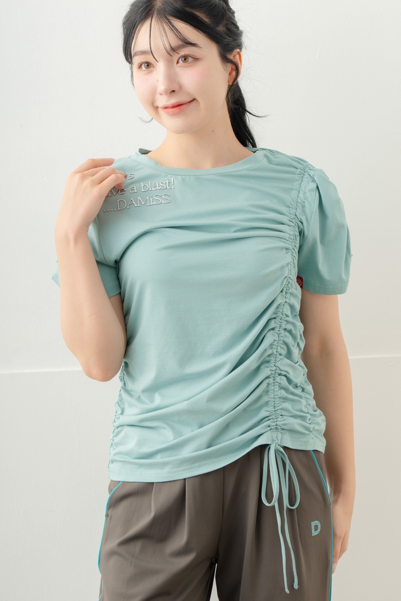 【先行割10％OFF】　シャーリングＴシャツ ミント 5634-1645【8/17まで】