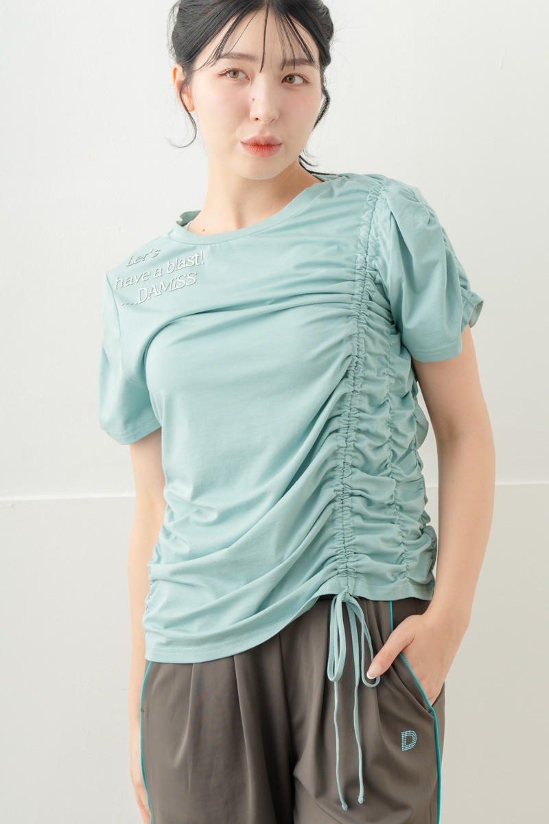 【先行割10％OFF】　シャーリングＴシャツ ミント 5634-1645【8/17まで】