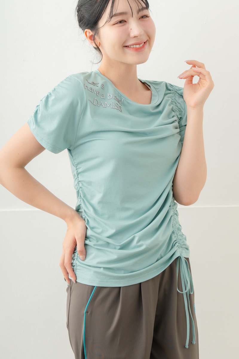 【先行割10％OFF】　シャーリングＴシャツ ミント 5634-1645【8/17まで】