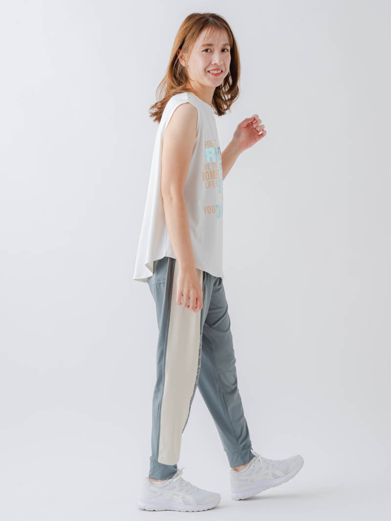 先行割10％OFF】 ラインロゴジョガーパンツ ブルーグレー 1632-1472【3