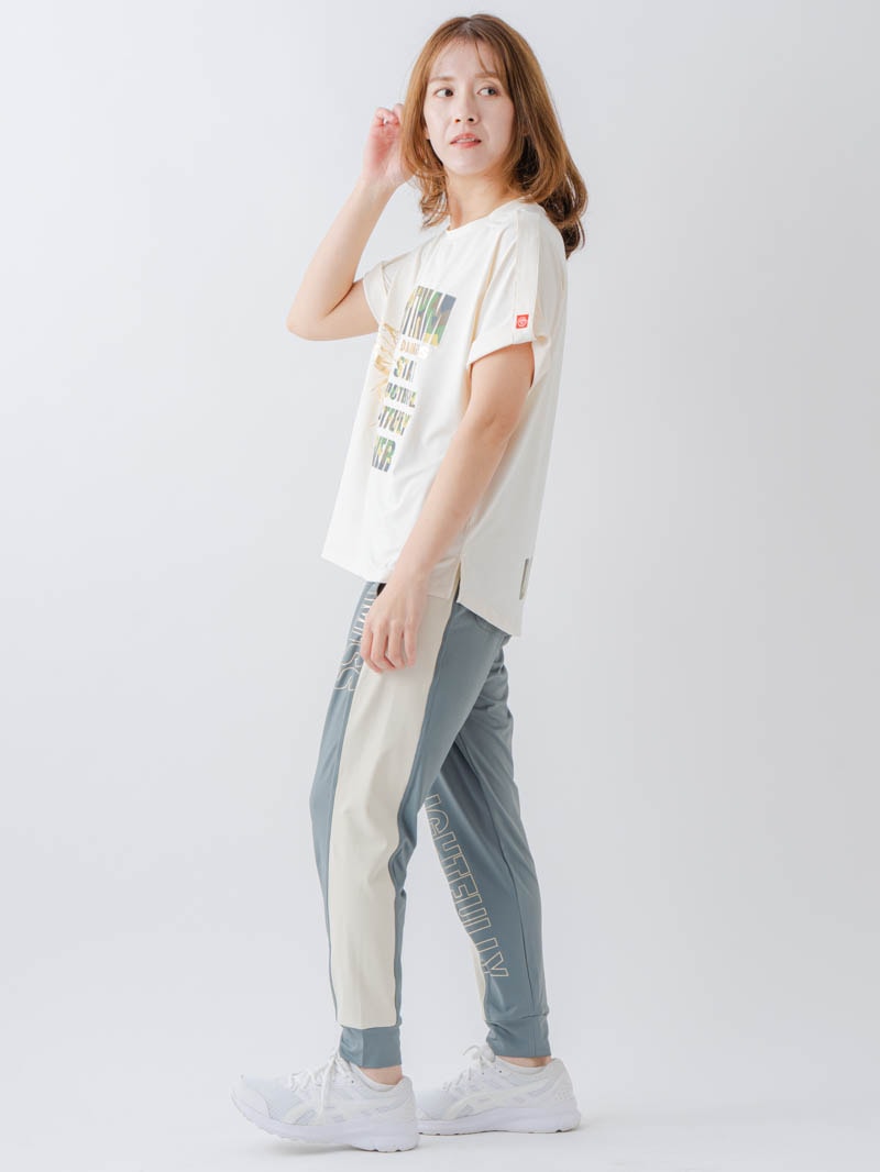 ラインロゴジョガーパンツ ブルーグレー 1632-1472 | D SHOP 大人の
